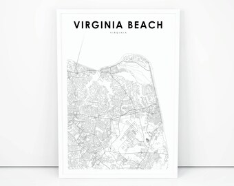 Virginia map poster Etsy photograph relating to Printable Map of Virginia referred to as Virginia map poster Etsy
